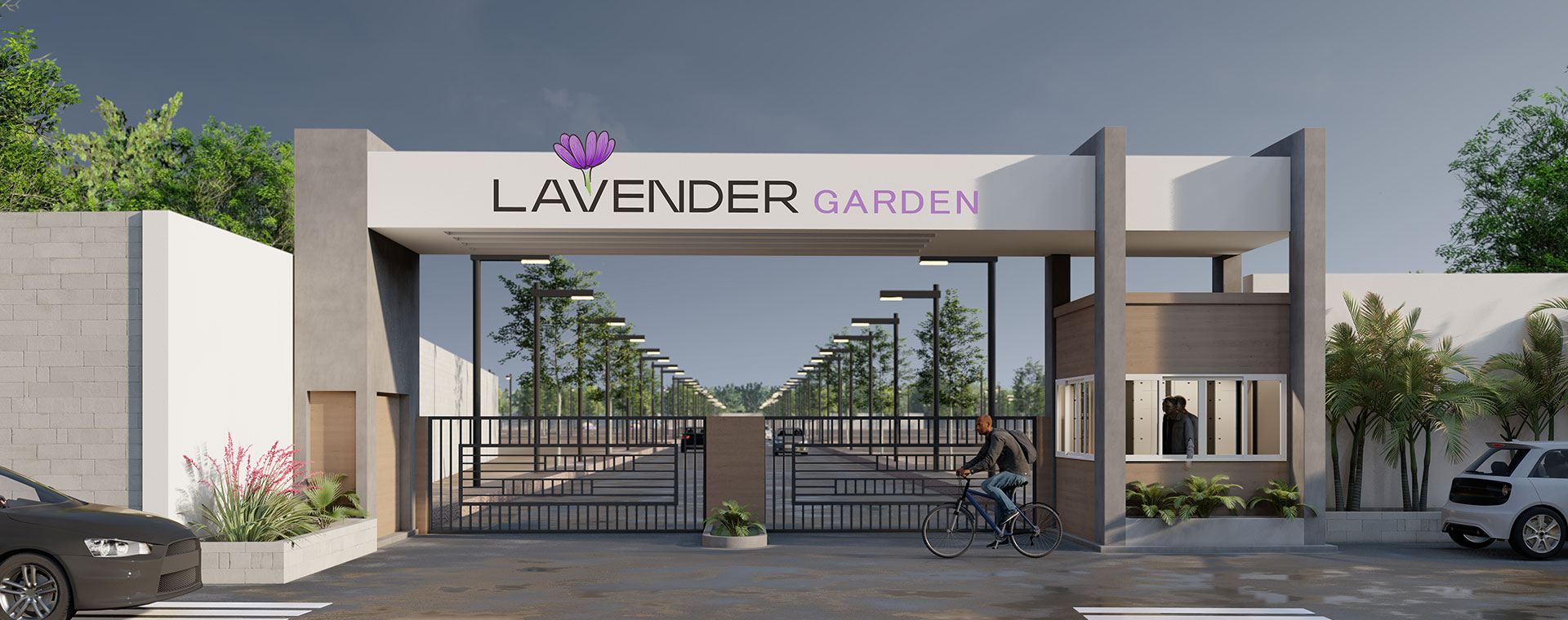 Lavender Garden Banner